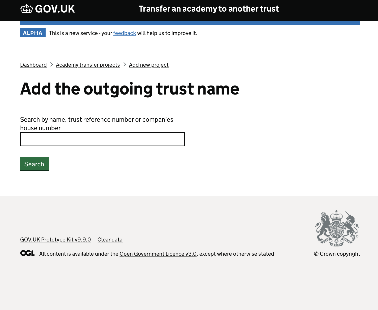 Add outgoing trust
