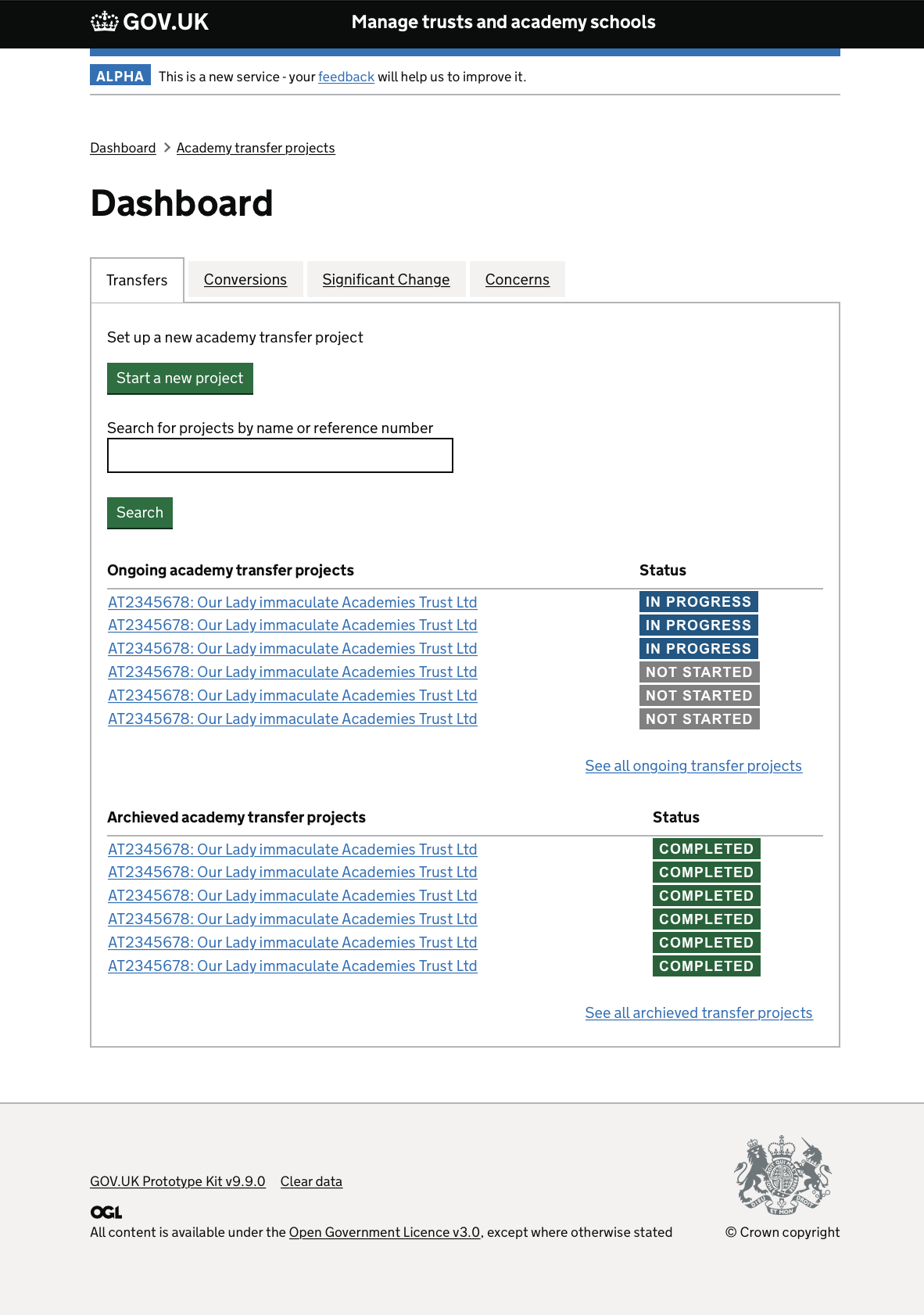 Dashboard